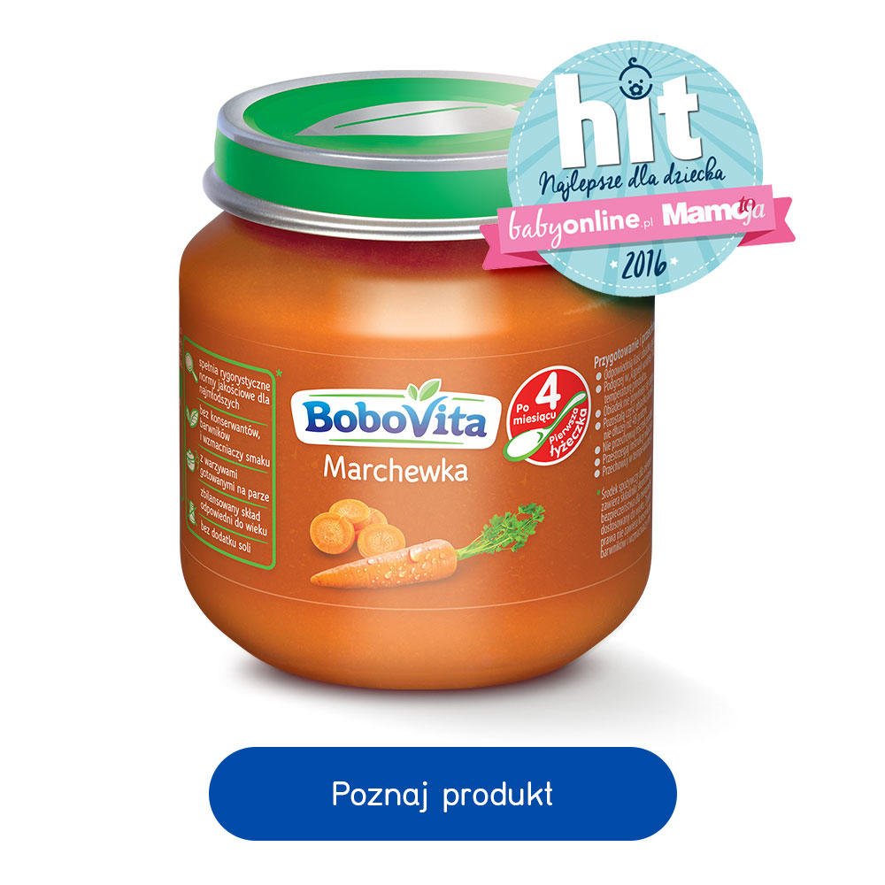 BoboVita Marchewka to HIT "Mamo, To Ja" i "Babyonline.pl"